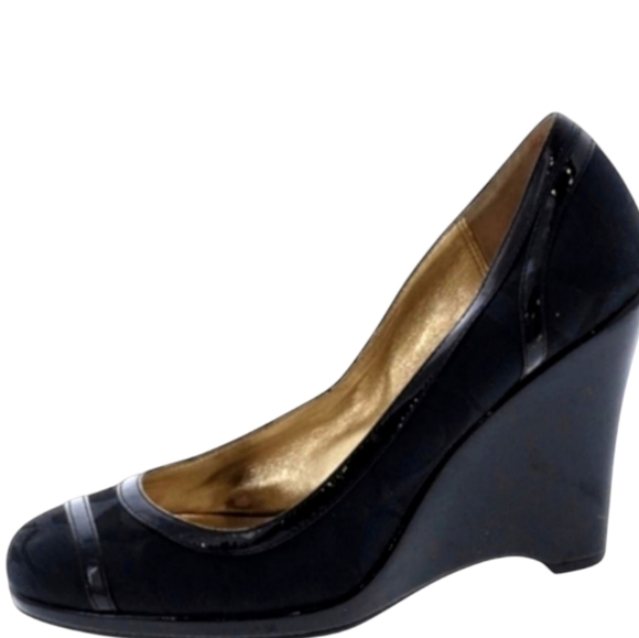 🛑BOGO🆕COACH Signature Wedge Heel Shoe - Picture 3 of 7